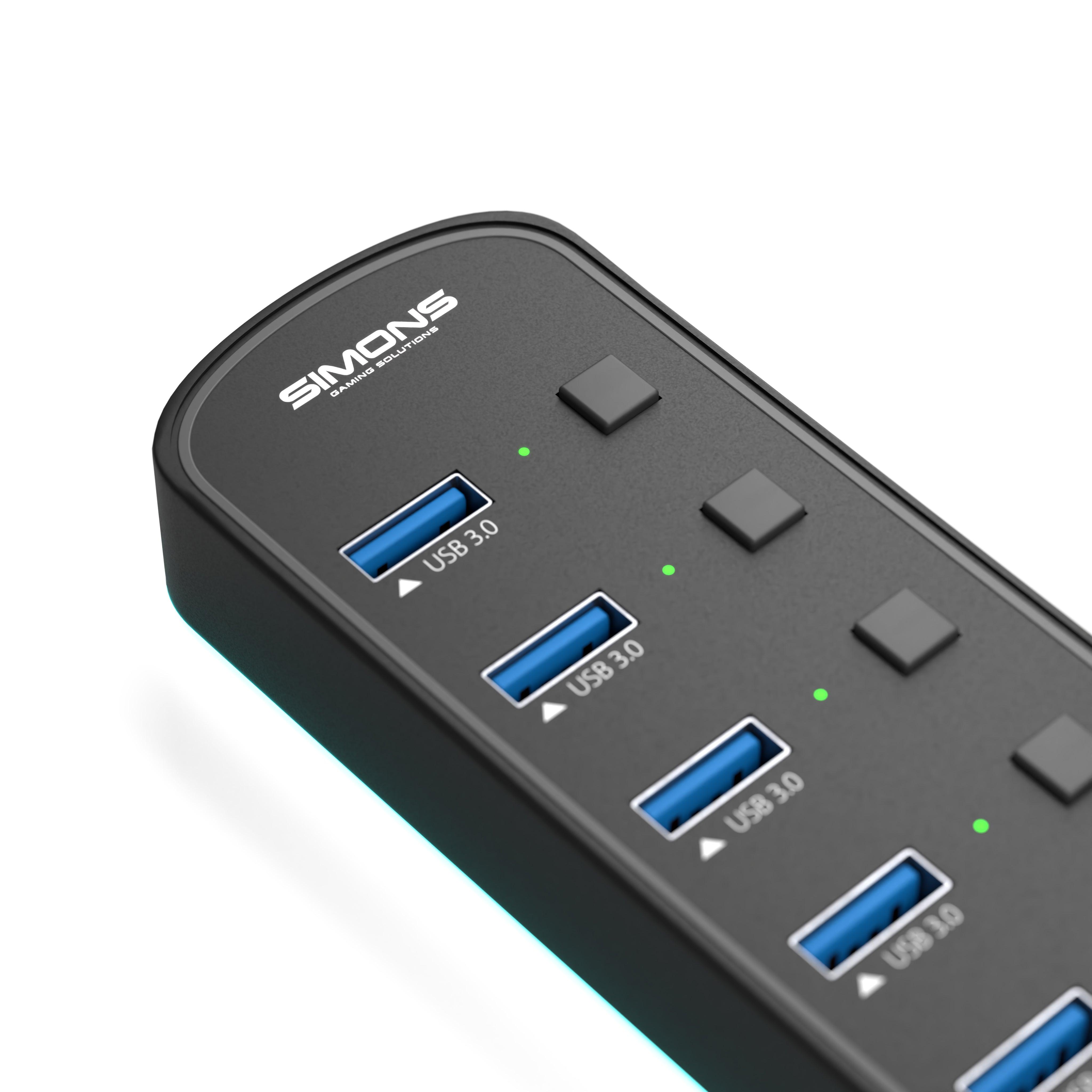 S1 7-Port USB 3.0 Hub - Simons Gaming Solutions